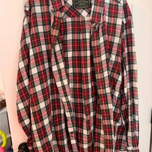 Men's Red Plaid Shirt